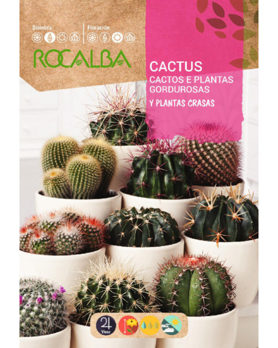 ROCA CACTUS Y PLANTAS GRASAS VARIADO...